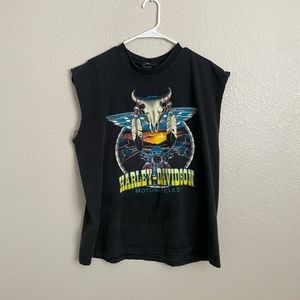 Vintage Harley Davidson Sleeveless T-Shirt/Dress